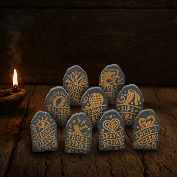 Wooden Runestones with Mythic Powers